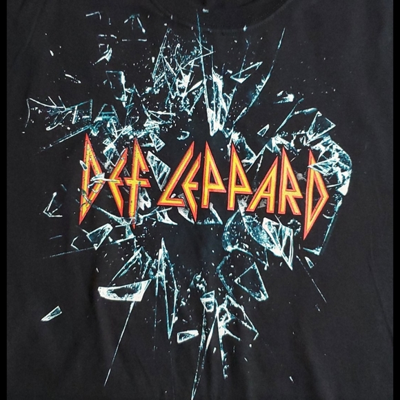 DEF LEPPARD black short sleeve concert tee September 2015 L.A. Forum XXL - Picture 4 of 5